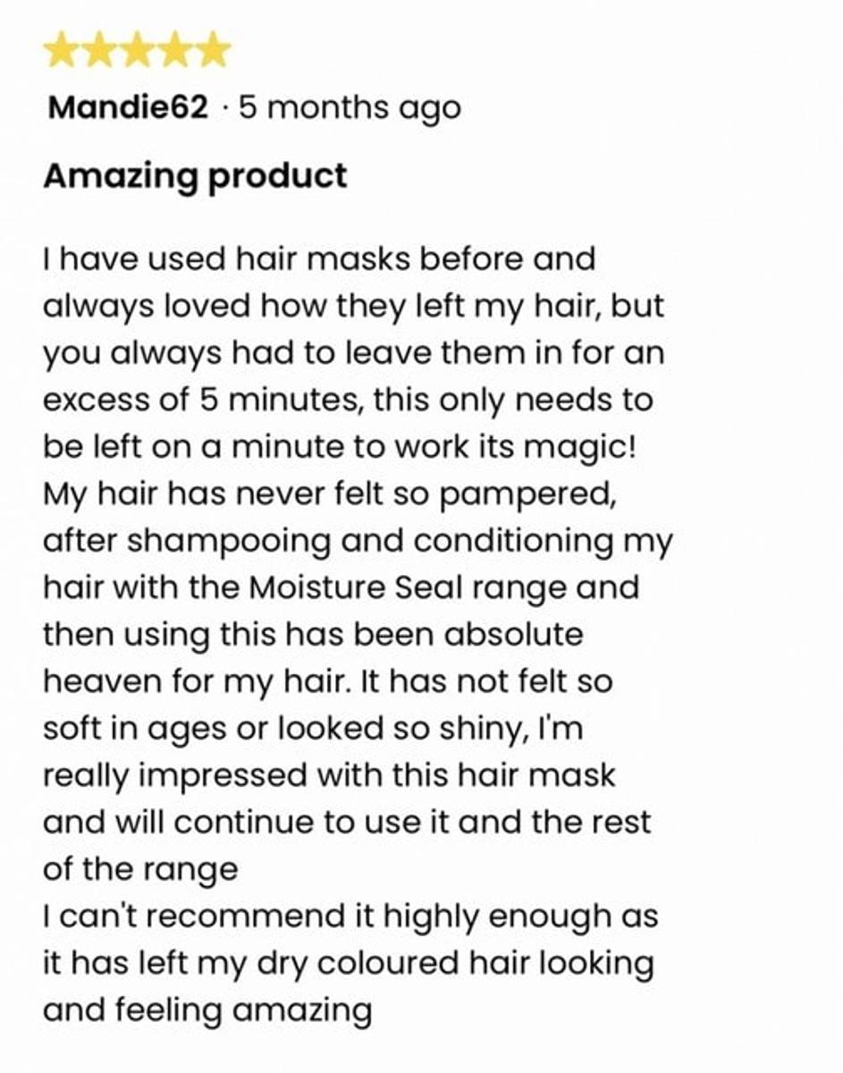 Charles Worthington MOISTURE SEAL Rescue Mask (160 ml)